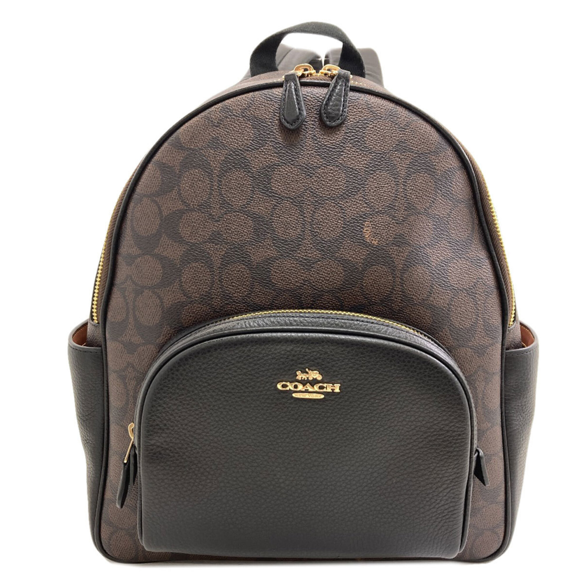 Coach Cz176 Signature Backpack/Daypack, Pvc/Calf Leather, Women's